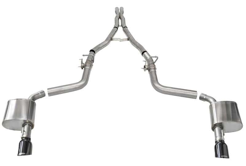 CORSA Performance — Corsa 2015-2023 Charger SRT/Hellcat/Redeye 2.75in Valved Catback DRE w/ Single 4.5in Blk PVD Tips
Exhaust - view 3