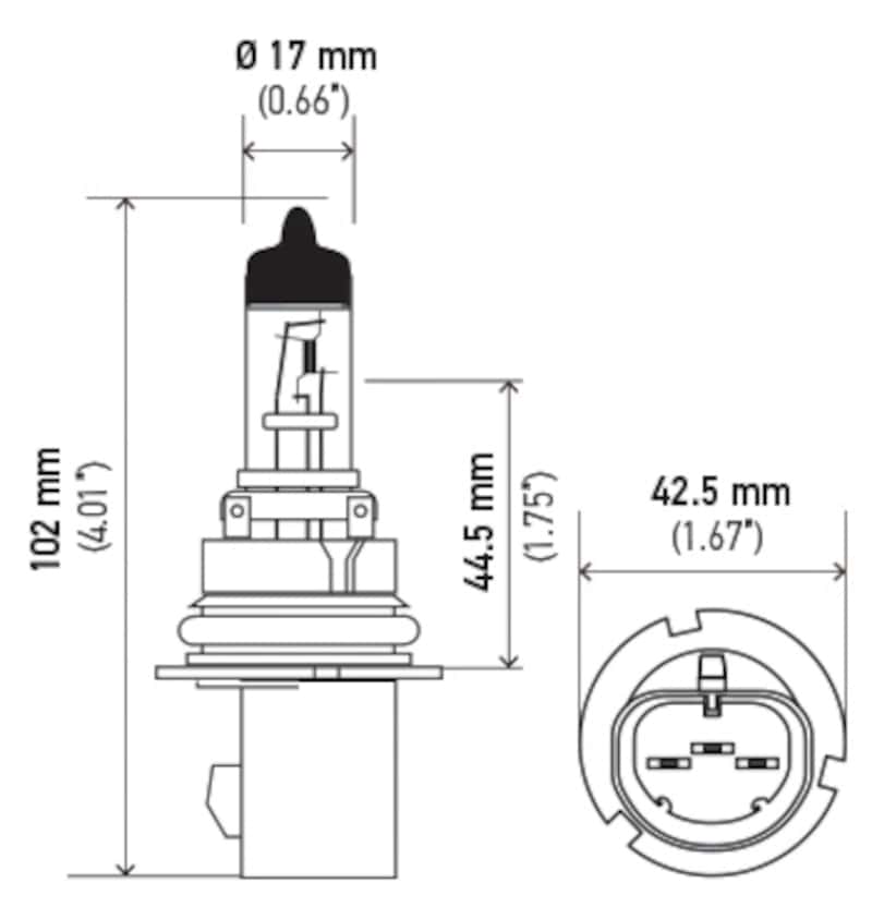 Hella — Hella Bulb 9007 12V 65/55W Px29T T4625 +50(2)
9007P50TB Hal Bulb - view 3