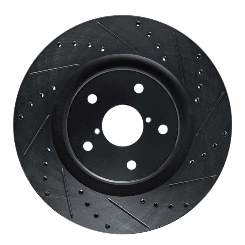 R1 Concepts — R1 20-25 Subaru Crosstrek Front Right Drilled & Slotted Black Brake Rotor
R1 Brake Rotor Drill - view 1