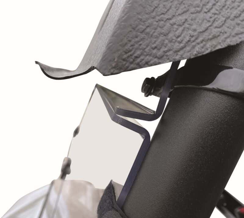 QuadBoss — QuadBoss 16-22 Kawasaki KAF820 Mule Pro-DX Windbreak Folding Windshield - view 3