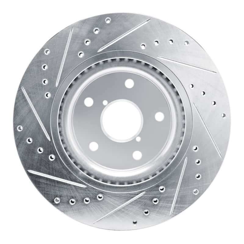 R1 Concepts — R1 2020-2025 Subaru Impreza Front Right Drilled & Slotted Silver Brake Rotor
R1 Brake Rotor Drill - view 5