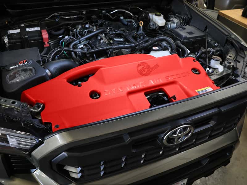 aFe — aFe POWER Red Edition Dynamic Air Scoop XL for Intake Kits 50-70119D and 50-70119R
Dynamic Air Scoop - view 7