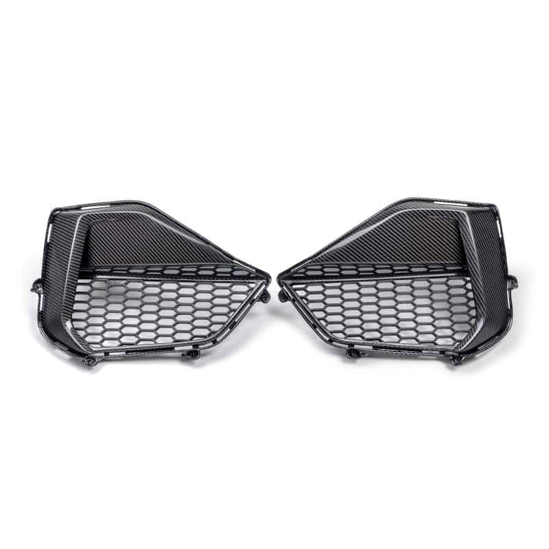 Anderson Composites — Anderson Composites 2024 Ford Mustang GT Carbon Fiber Front Bumper Inserts - view 3