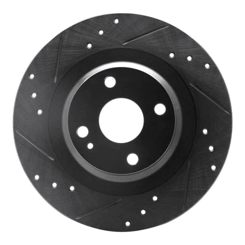 R1 Concepts — R1 2016-2025 Fiat 124 Spider Rear Left Drilled & Slotted Black Brake Rotor
R1 Brake Rotor Drill - view 1