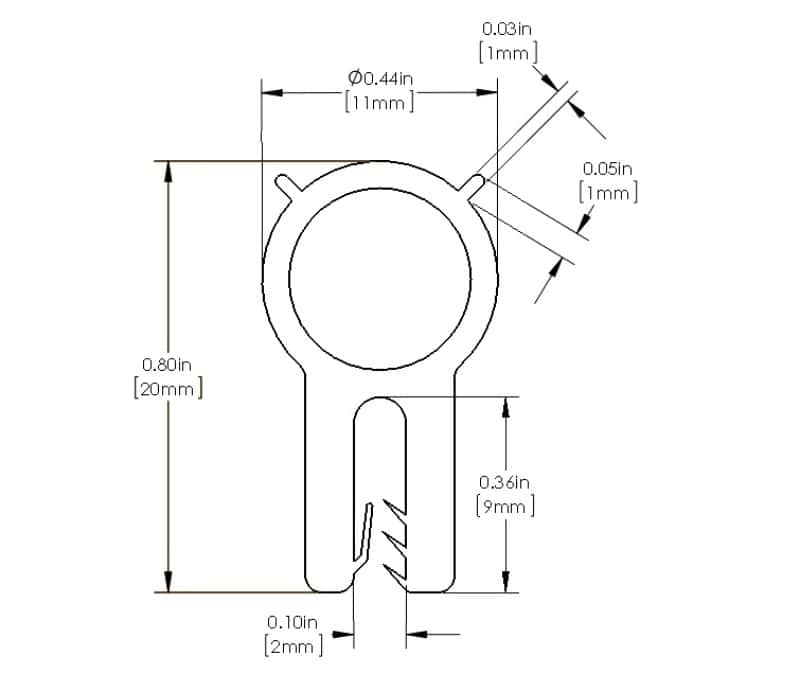 aFe — aFe MagnumFORCE Spare Parts Trim Seal Kit (1/16IN X 7/16IN) x 36IN L
Intake Trim Seal Kit - view 2