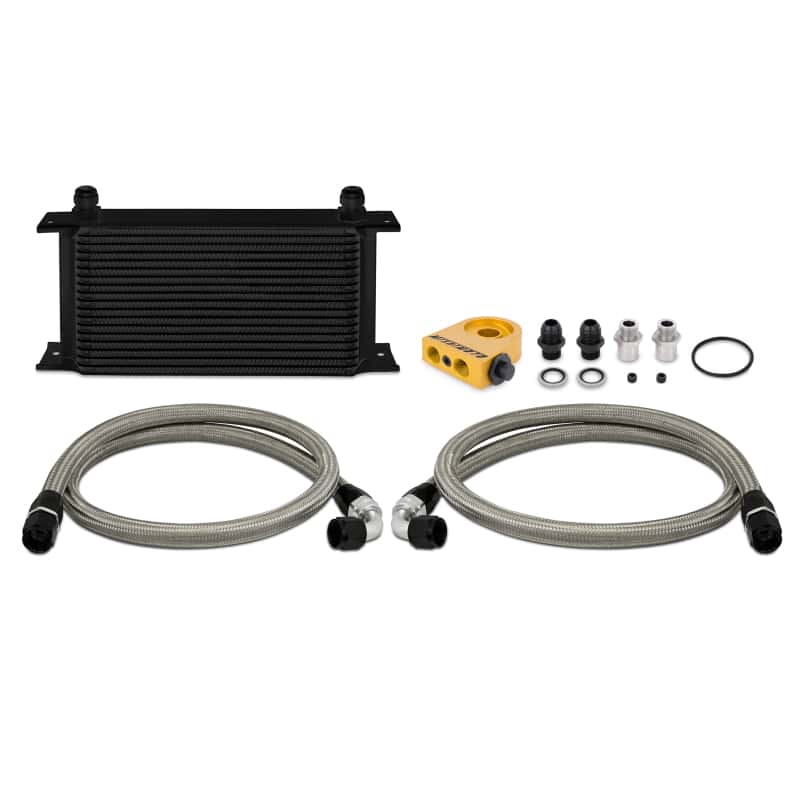 Mishimoto — Mishimoto Universal 19 Row Thermostatic Oil Cooler Kit - Black - view 1