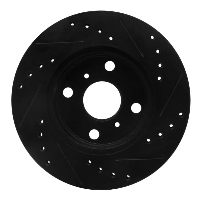R1 Concepts — R1 85-88 Chevrolet Nova Front Left Drilled & Slotted Black Brake Rotor
R1 Brake Rotor Drill - view 5