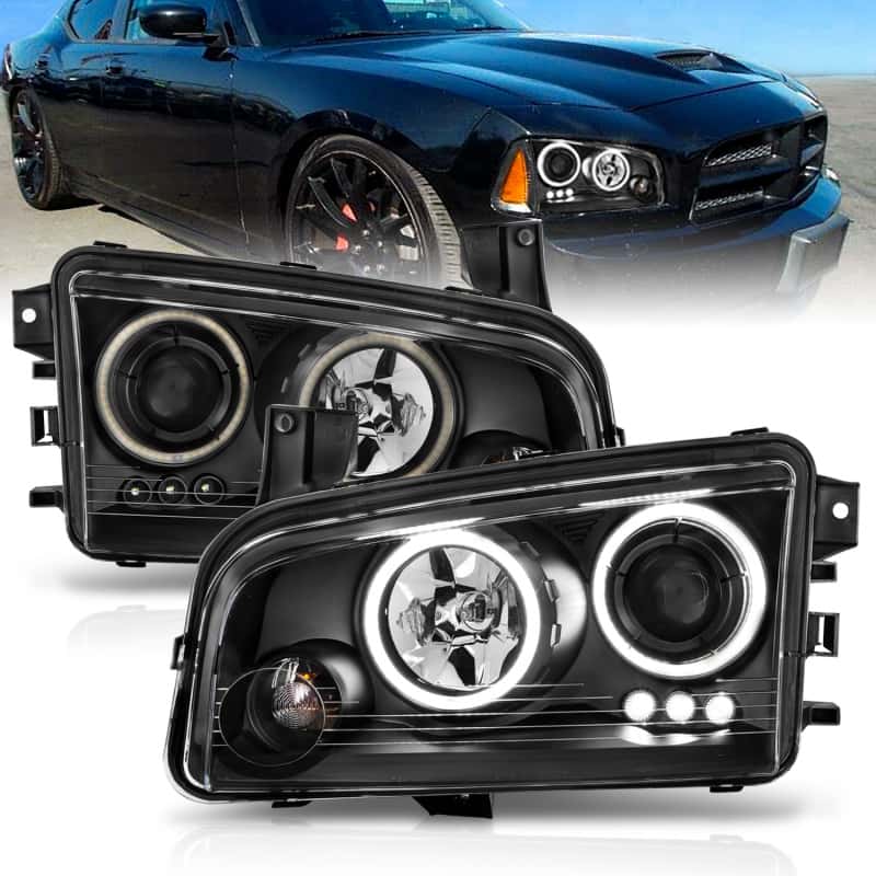 ANZO — ANZO 2006-2010 Dodge Charger Projector Headlights w/ Halo Chrome (CCFL)
Head Light Set
HdLtSet - view 8