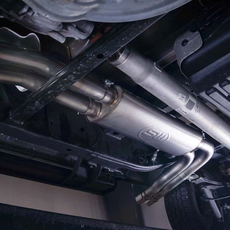 Stainless Works — Stainless Works 2015-18 F-150 Exhaust X-Pipe Resonator Muffler Exits In Front Of Passenger Rear Tire
Exhaust System - view 6