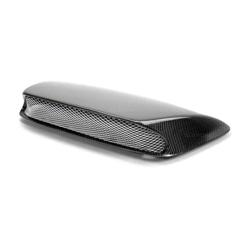 Seibon — Seibon 06-07 Subaru WRX/STi STi Carbon Fiber Hood Scoop - Only Fits OEM Hoods (Not Seibon Hoods) - view 4