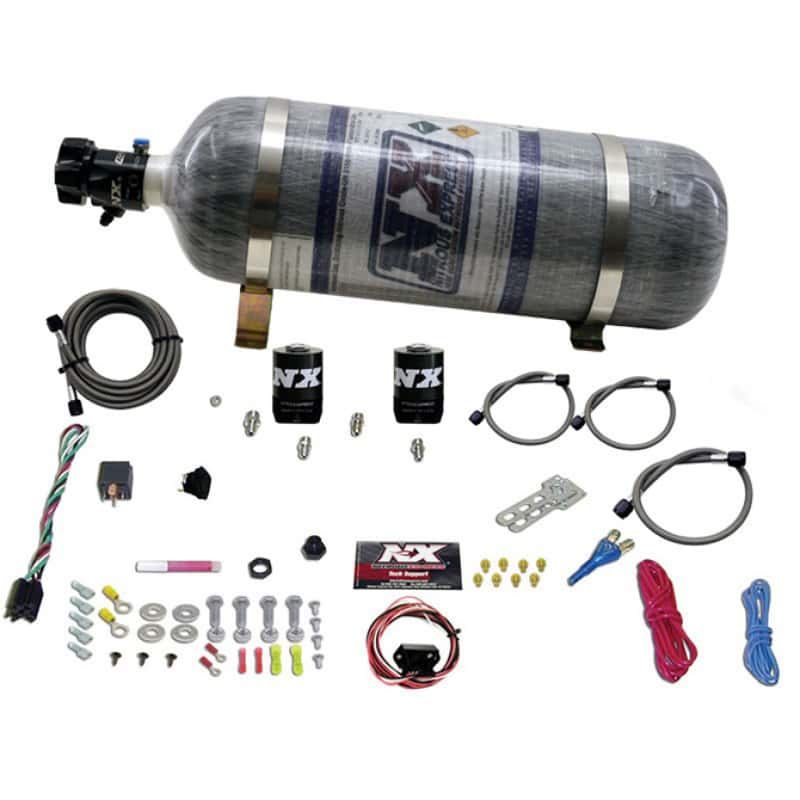 Nitrous Express — Nitrous Express Universal Fly By Wire Single Nozzle Nitrous Kit w/12lb Composite (Incl TPS Switch)
Injection System Kit
N2OSys - view 3