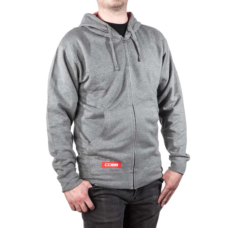 COBB — Cobb Grey Zippered Hoodie - Size Medium - view 6