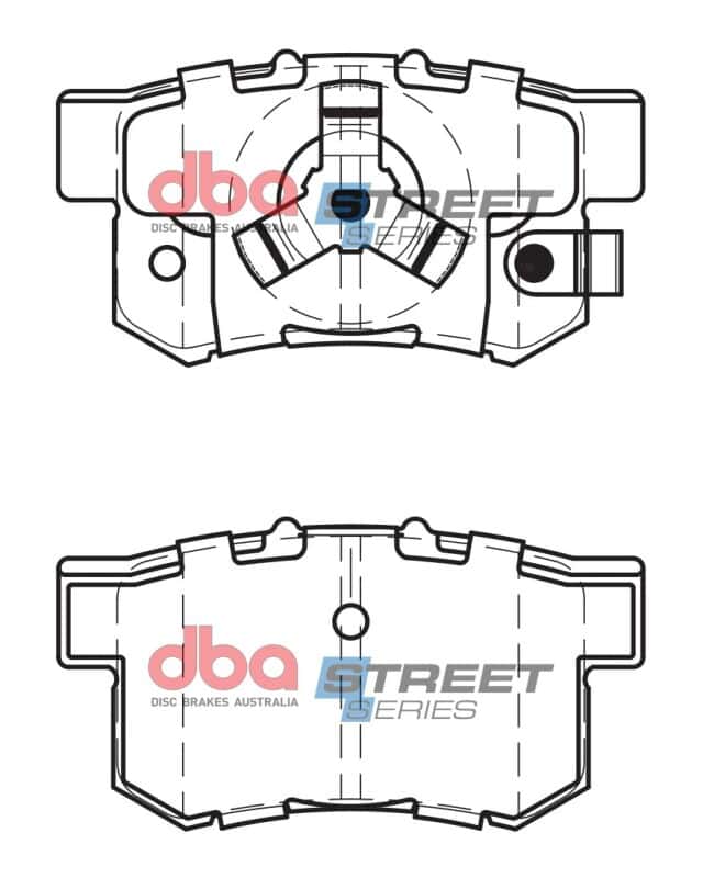DBA — DBA 10-18 Acura RDX Street Series Rear Brake Pads
Brake Pad - view 2
