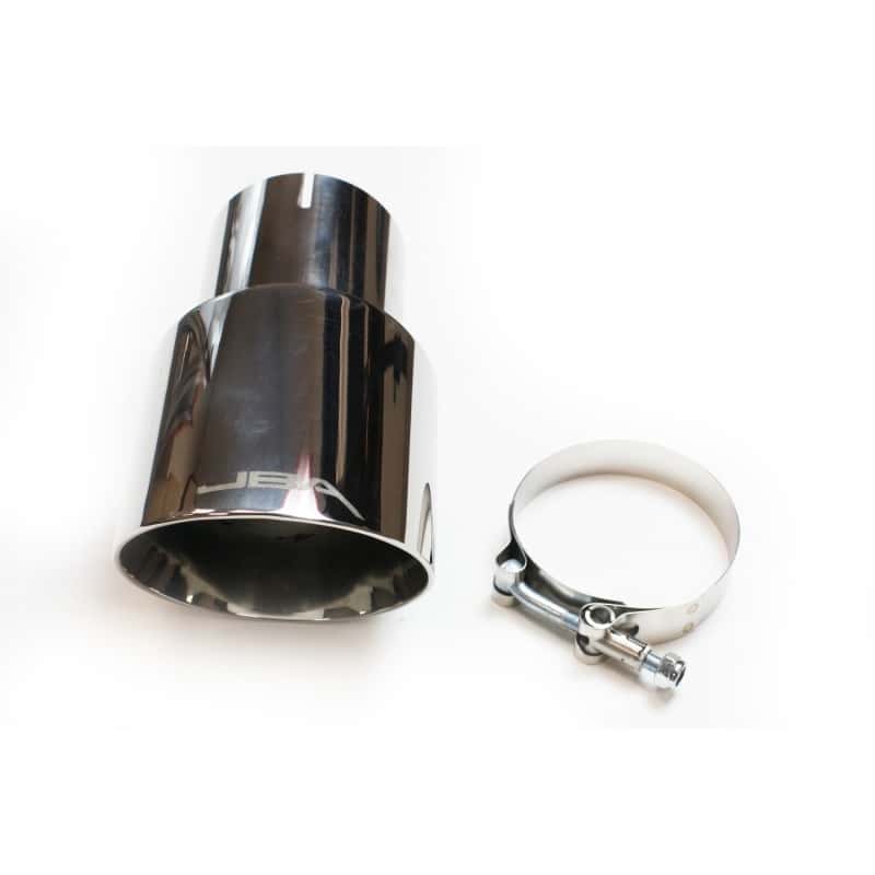 JBA — JBA 3in x 4in x 7-1/4in Double Wall Polished Chrome Tip - Clamp On
Chrome Tip - view 2