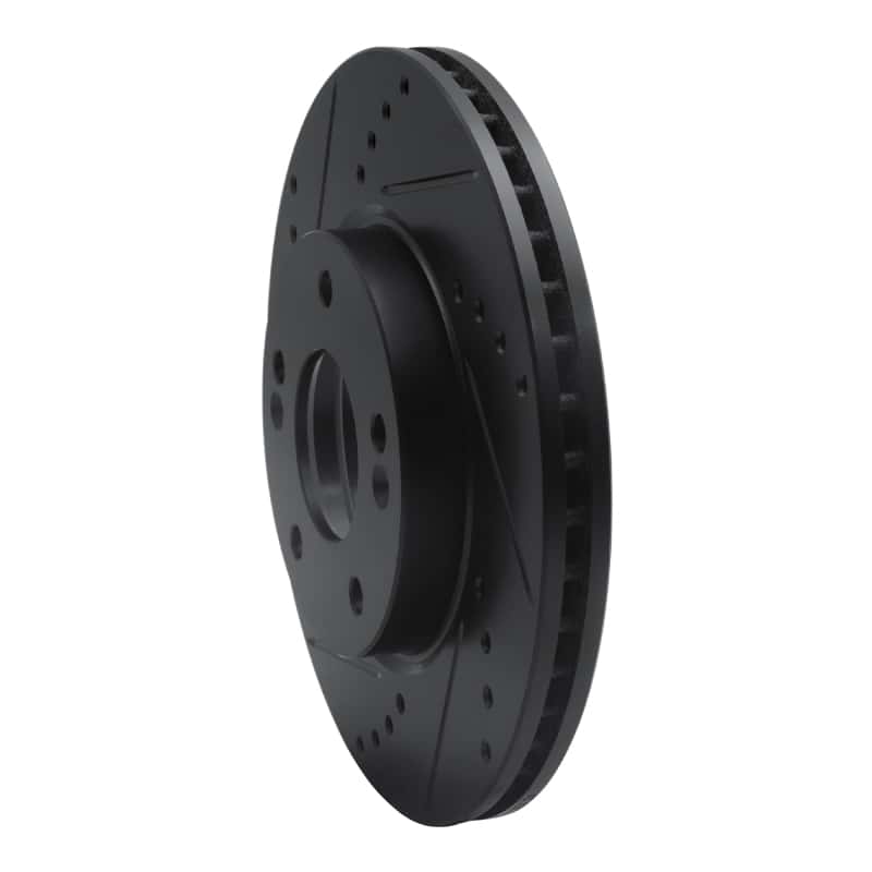 R1 Concepts — R1 2011-2025 Hyundai Elantra Coupe Front Left Drilled & Slotted Black Brake Rotor
R1 Brake Rotor Drill - view 2