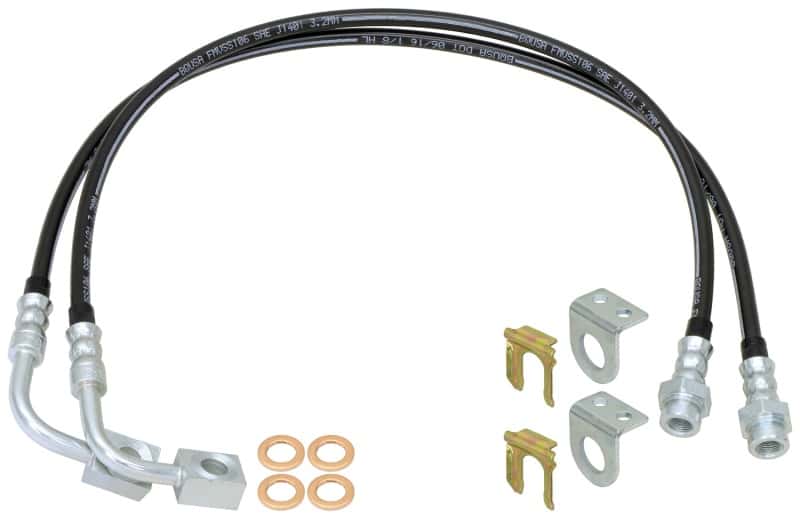 RockJock — RockJock JK Braided Brake Hose Kit 23.5in Long - view 1