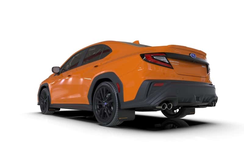 Rally Armor — Rally Armor 22-26 Subaru WRX Black UR Mud Flap w/Orange Logo
Mud Flap - view 2