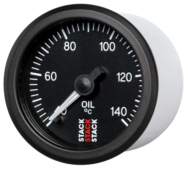 AutoMeter — Autometer Stack 52mm 40-140 Deg C 1/8in NPTF Male Pro Stepper Motor Oil Temp Gauge - Black
Ga OT ProStpr B 140C - view 2