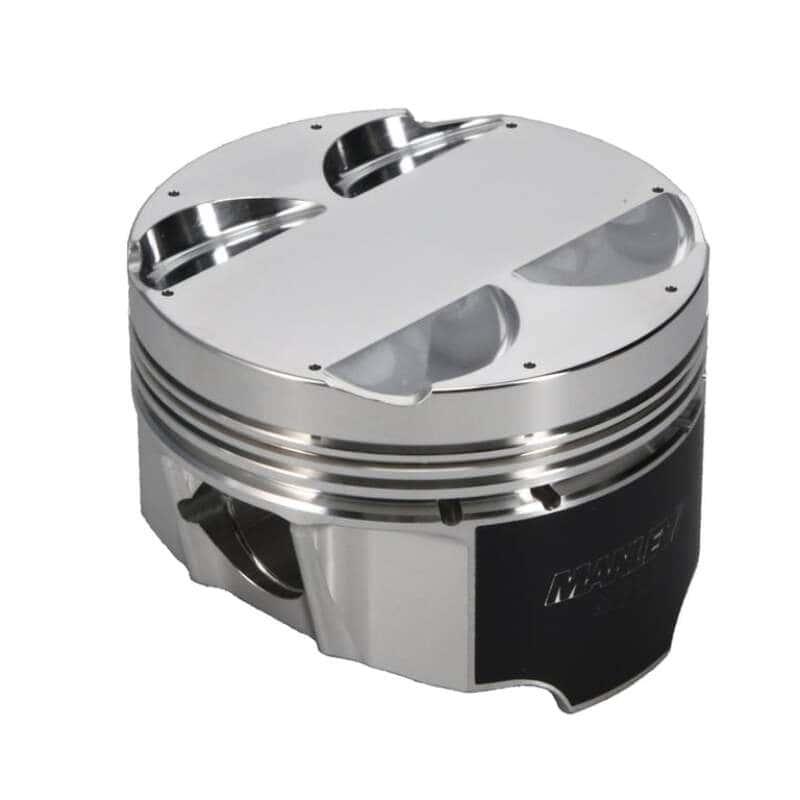 Manley Performance — Manley Mitsubishi Evo VIII/IX 4G63/4G63T 86mm Bore 10.0:1 Comp Ratio -2.5cc Flat Top T/T Piston Set
Piston Set - view 4