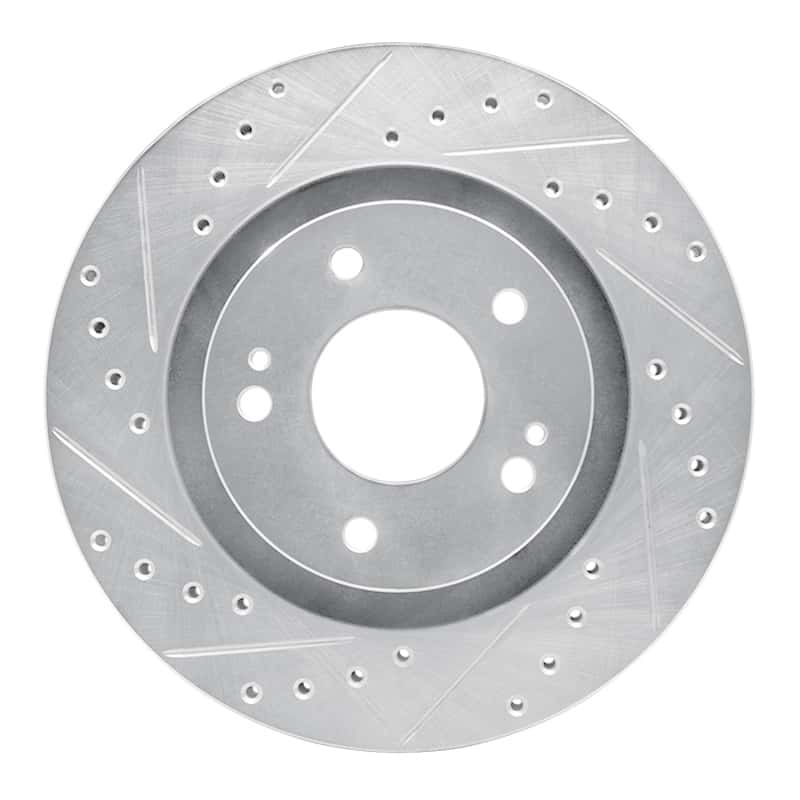 R1 Concepts — R1 05-22 Mitsubishi Outlander Front Left Drilled & Slotted Silver Brake Rotor
R1 Brake Rotor Drill - view 1