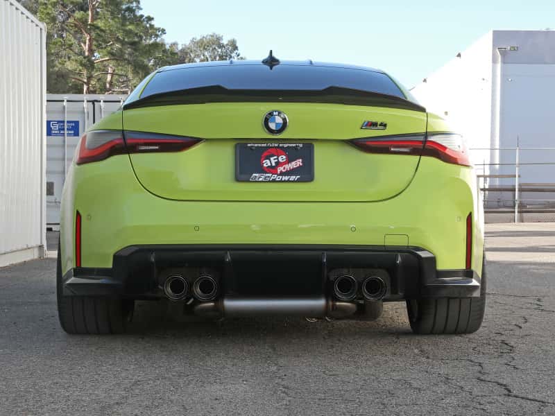 aFe — aFe MACHForce XP Exhausts Cat-Back SS 19-21 BMW M2 Competition L6-3.0L w/Carbon Tips
Cat-Back Exhaust - view 4