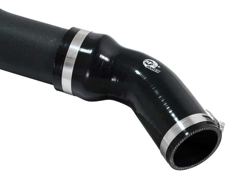 aFe — aFe Bladerunner Intercoolers 3in Black Tube Hot Side w/ Couplings & Clamps 14-15 Ram 1500 V6-3.0L
Hot Charge Pipe - view 3
