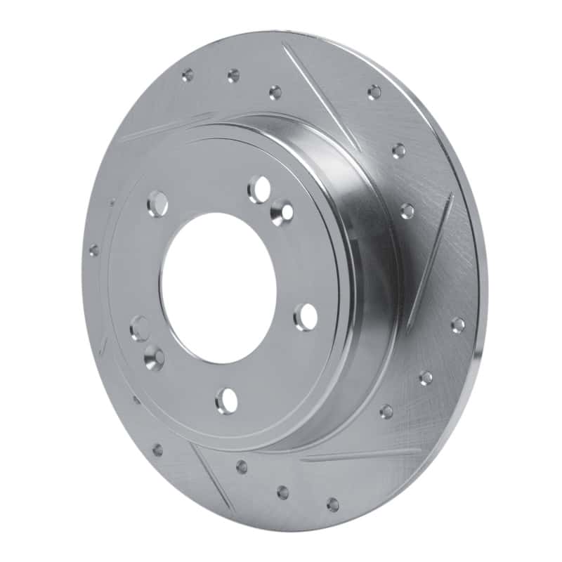 R1 Concepts — R1 11-25 Hyundai Elantra Coupe Rear Right Drilled & Slotted Silver Brake Rotor
R1 Brake Rotor Drill - view 2