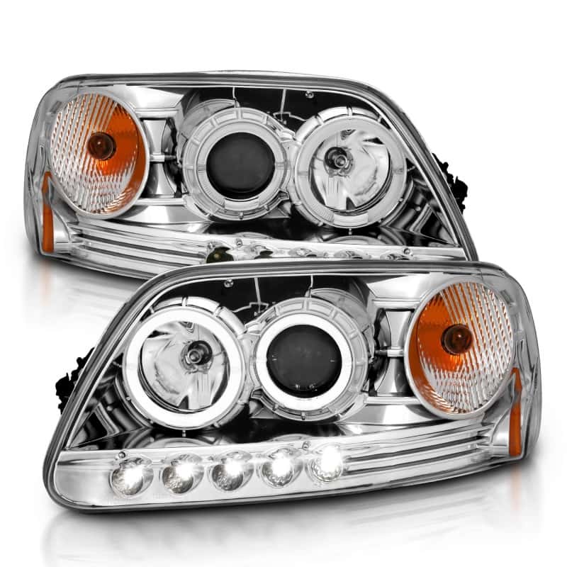 ANZO — ANZO 1997.5-2003 Ford F-150 Projector Headlights w/ Halo and LED Chrome 1pc
Head Light Set
HdLtSet - view 3