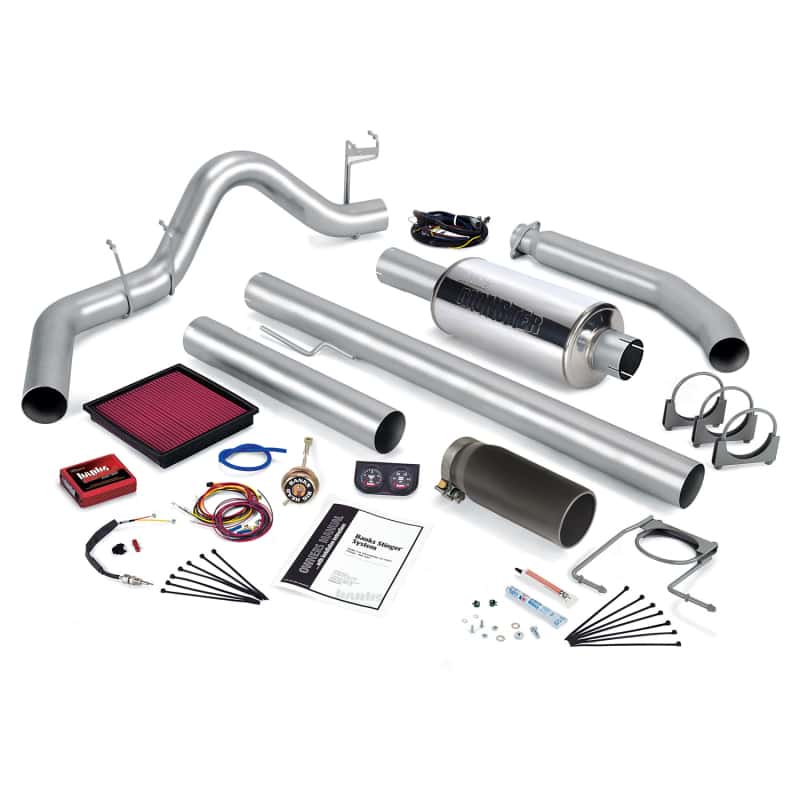 Banks Power — Banks Power 02 Dodge 5.9L 245Hp Ext Cab Stinger System - SS Single Exhaust w/ Black Tip
Power/Efficiency Sys - view 2