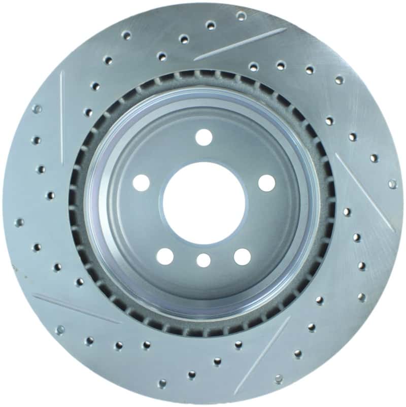 Stoptech — StopTech Select Sport 07-13 BMW 335i Slotted & Drilled Vented Left Rear Brake Rotor
Drill/Slotted Rotor - view 2