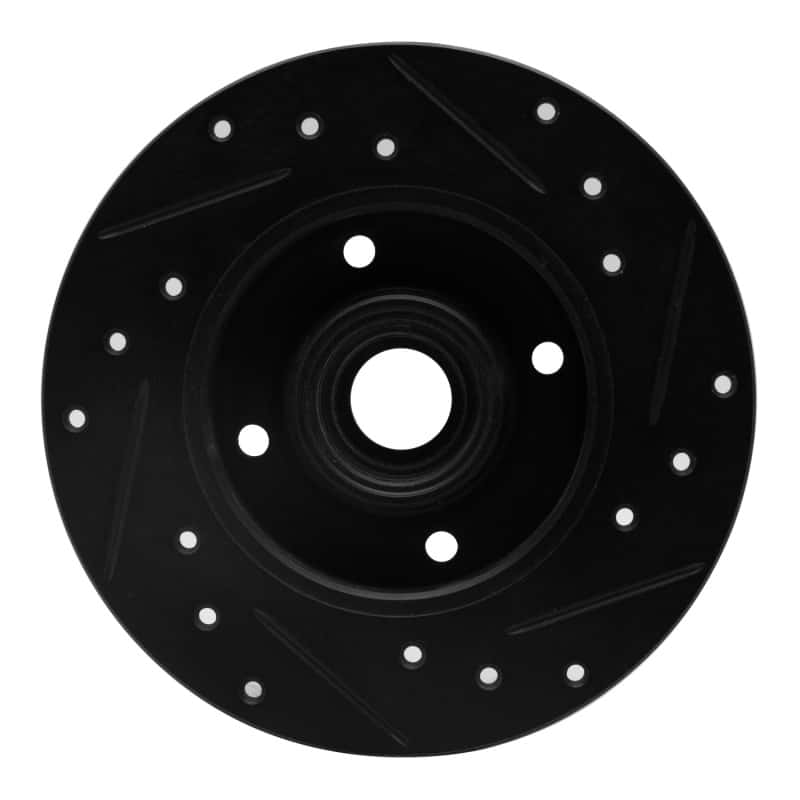 R1 Concepts — R1 85-02 Volkswagen Cabrio Rear Left Drilled & Slotted Black Brake Rotor
R1 Brake Rotor Drill - view 5