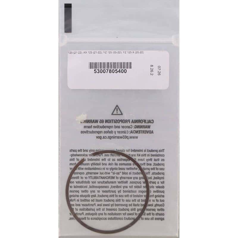Vertex Pistons — Vertex Piston 12-22 TM EN 125 125cc Replacement Rings - Single - view 3