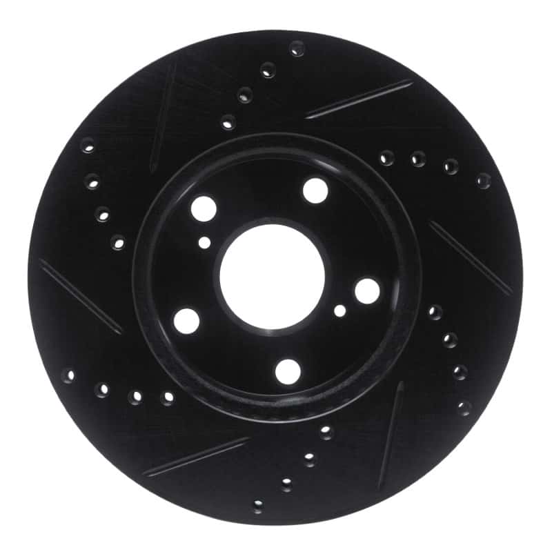 R1 Concepts — R1 05-15 Toyota Tacoma Front Right Drilled & Slotted Black Brake Rotor
R1 Brake Rotor Drill - view 5
