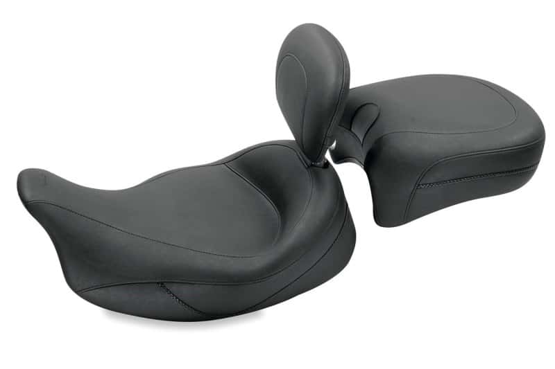 Mustang Motorcycle — Mustang 08-21 Harley Electra Glide Std,Rd Glide,Rd King,Str Glide Touring Solo Seat - Black - view 2