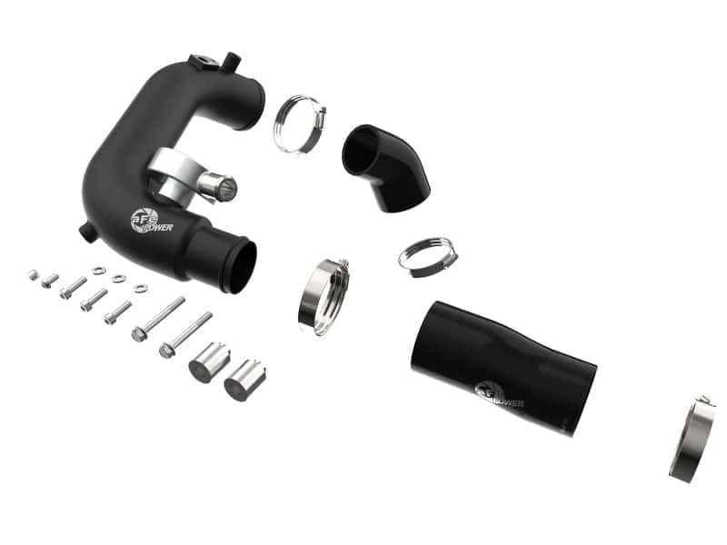 aFe — aFe BladeRunner 2 1/2in Intercooler Hot Side Charge Pipe 18-21 Jeep Wrangler JL L4-2.0L (t) - Black
Hot Charge Pipe - view 3