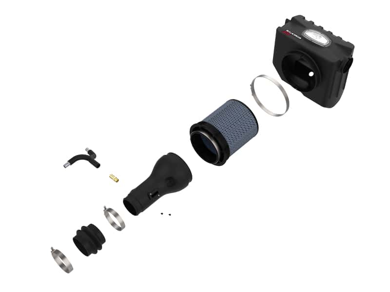 aFe — aFe Momentum HD Pro 10R Cold Air Intake System 17-19 Nissan Titan XD V8-5.6L
Momentum GT Intake - view 2