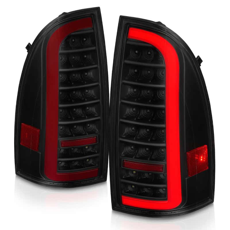 ANZO — ANZO 05-15 Toyota Tacoma Full LED Tail Lights w/Light Bar Sequential Black Housing Smoke Lens - view 9