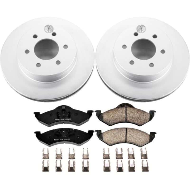 PowerStop — Power Stop 00-02 Dodge Dakota Front Z17 Evolution Geomet Coated Brake Kit - view 1