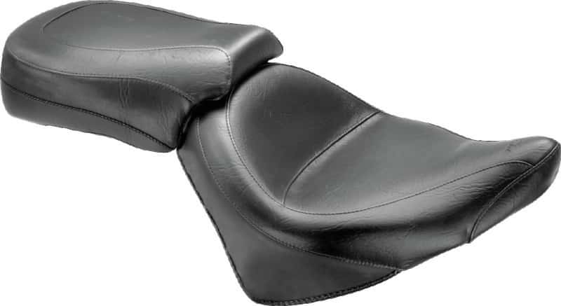 Mustang Motorcycle — Mustang 03-17 Victory Vegas, Kingpin, 05-07 8-Ball Standard Touring 2PC Seat - Black - view 2