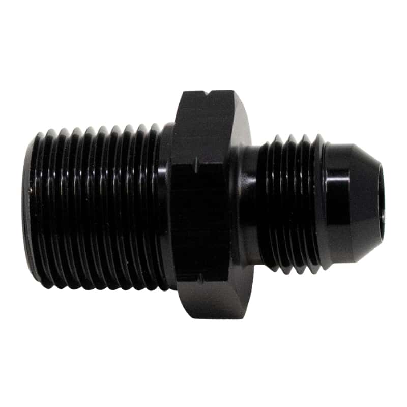 DeatschWerks — DeatschWerks 6AN Male Flare to 3/8in Male NPT Adapter - Anodized Matte Black
Lines & Fittings - view 1