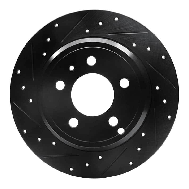 R1 Concepts — R1 96-04 Volvo S70 Rear Left Drilled & Slotted Black Brake Rotor
R1 Brake Rotor Drill - view 1