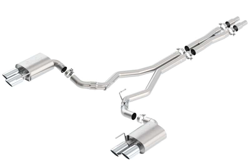 Borla — Borla 2018 Ford Mustang GT 5.0L AT/MT (w/o Valves) ATAK 3in Cat-Back Exhaust w/Polished Tips
Cat-Back System - view 2