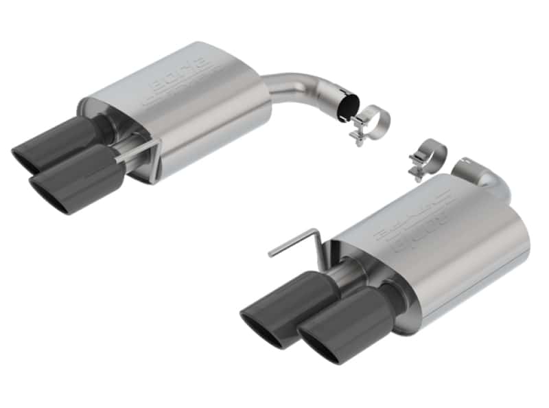 Borla — Borla 18-19 Ford Mustang GT 5.0L 2.5in S-Type Exhaust w/o Valves (Rear Section Only) - Black Chrome
Axle-Back System - view 3