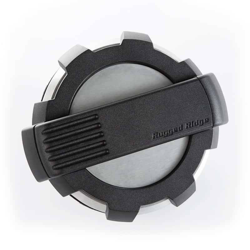 Rugged Ridge — Rugged Ridge Elite Fuel Door Non-Lock Brushed Alum 07-18 Jeep Wrangler JK
Fuel Filler Door - view 1