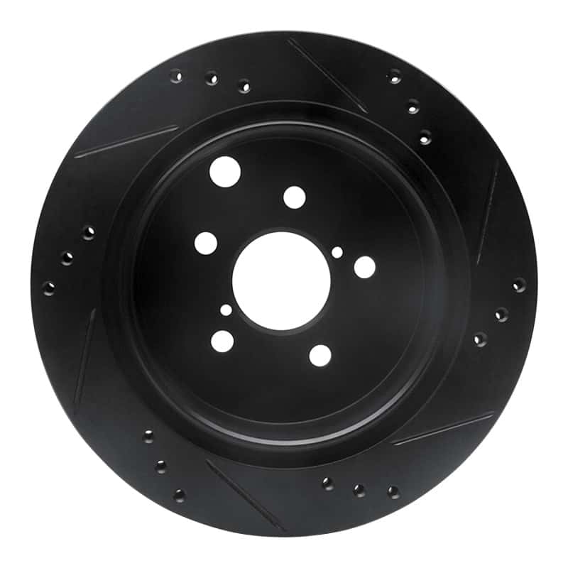 R1 Concepts — R1 14-18 Subaru Forester Rear Left Drilled & Slotted Black Brake Rotor
R1 Brake Rotor Drill - view 5