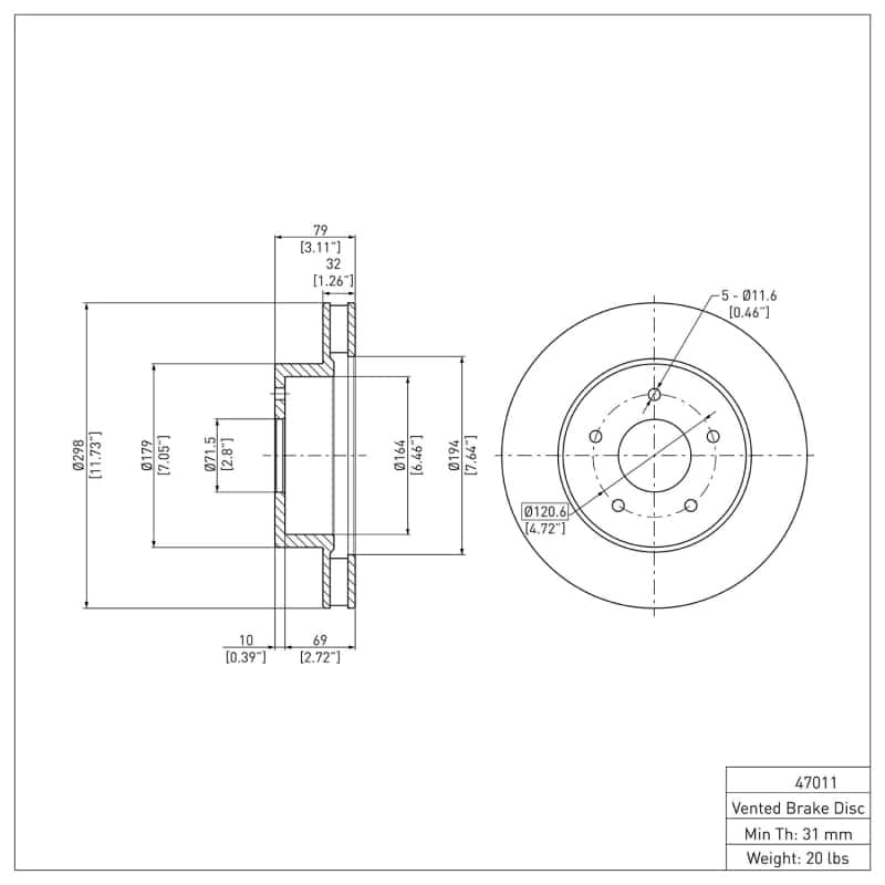 DFC — DFC 63-82 Chevrolet Corvette Front GeoSPEC Coated Rotor
DFC Brake Rotor - view 6