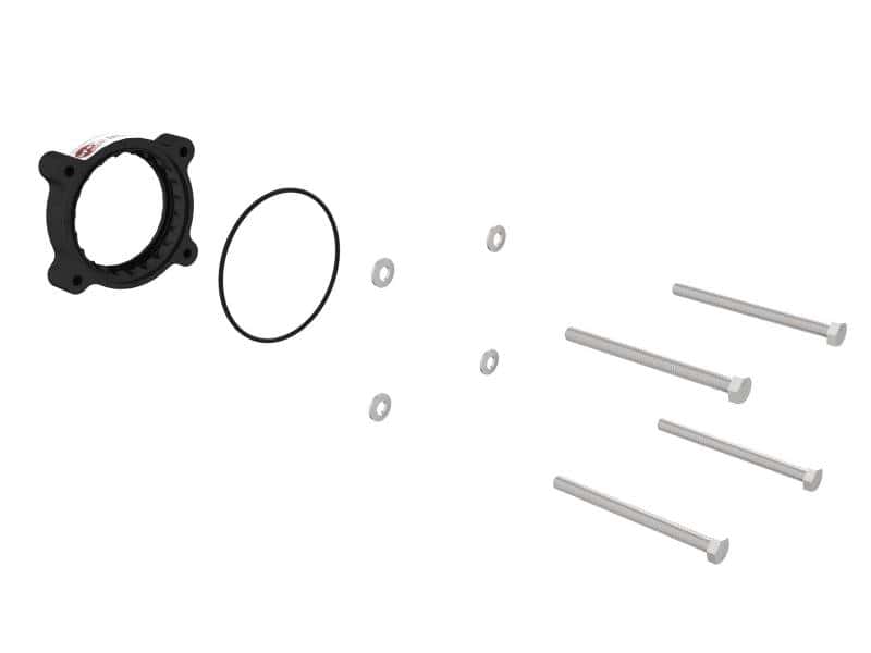 aFe — aFe Nissan Frontier 20-22 V6-3.8L Silver Bullet Throttle Body Spacer
Throttle Body Spacer - view 2