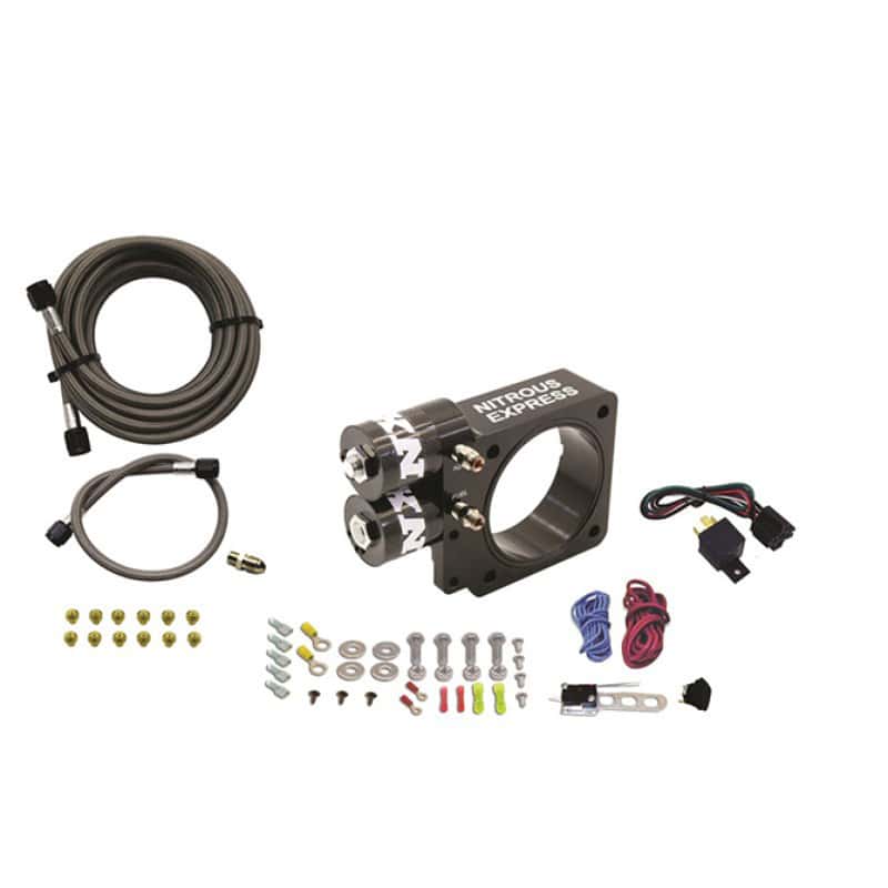 Nitrous Express — Nitrous Express 86-93 Ford Mustang GT 5.0L (Pushrod) Nitrous Plate Kit w/o Bottle
Injection System Kit
The Nitrous Express - view 2