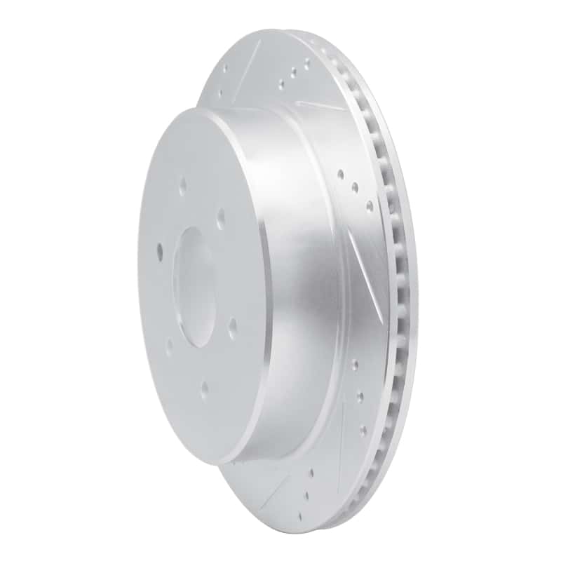 R1 Concepts — R1 17-24 Nissan Titan Rear Left Drilled & Slotted Silver Brake Rotor
R1 Brake Rotor Drill - view 2