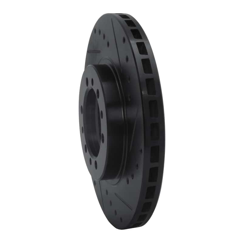 R1 Concepts — R1 90-04 Mitsubishi Montero Sport (USA/Canada) Front Right Drilled & Slotted Black Brake Rotor
R1 Brake Rotor Drill - view 2